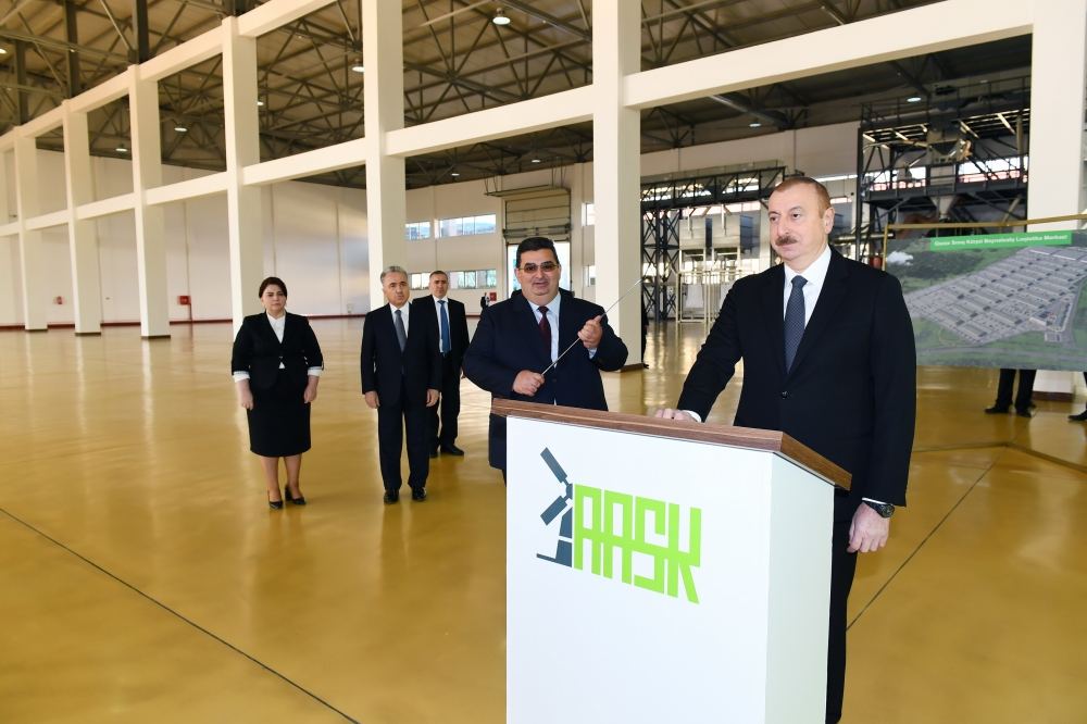Prezident İlham Əliyev Ağstafa Aqrar Sənaye Kompleksinin açılışında iştirak edib