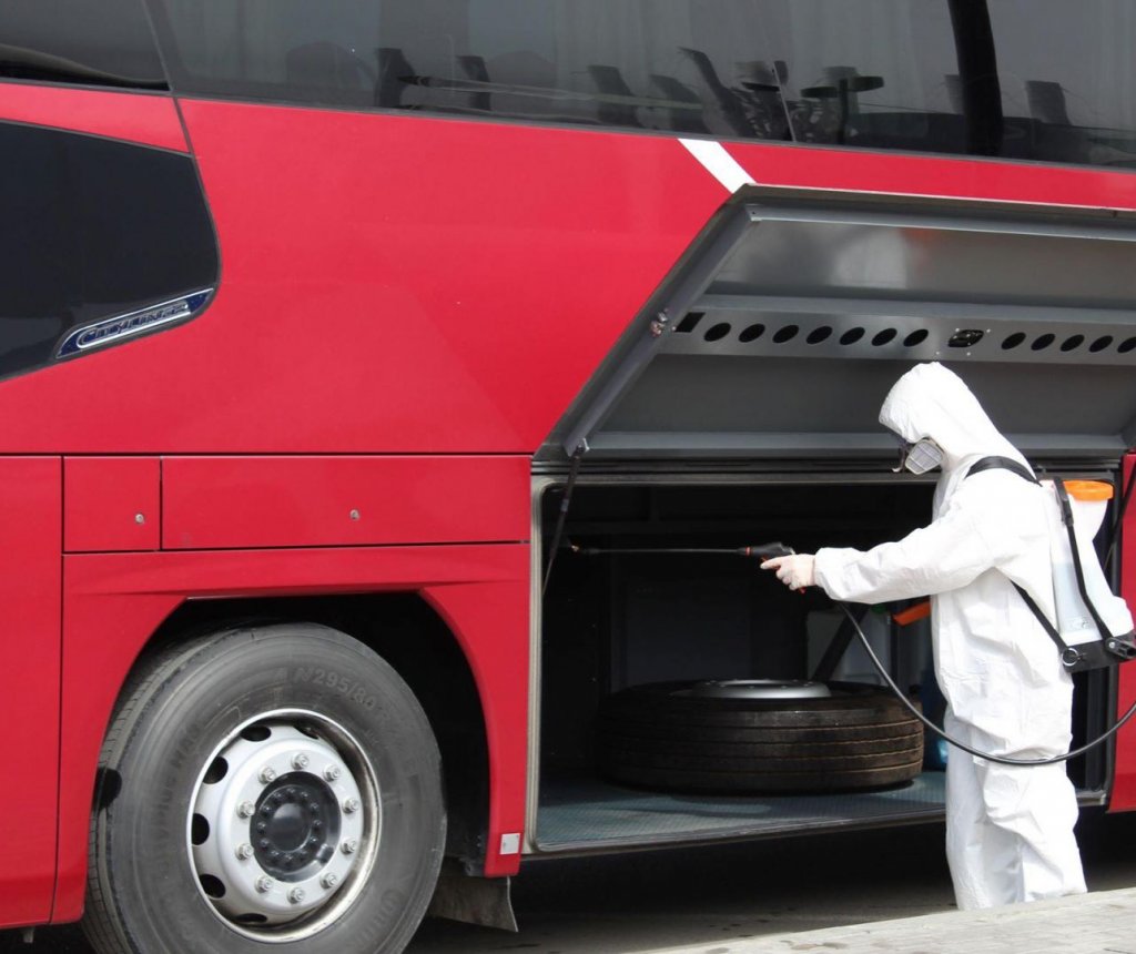 Avtovağzalda hər gün 300-dən çox avtobus dezinfeksiya olunur