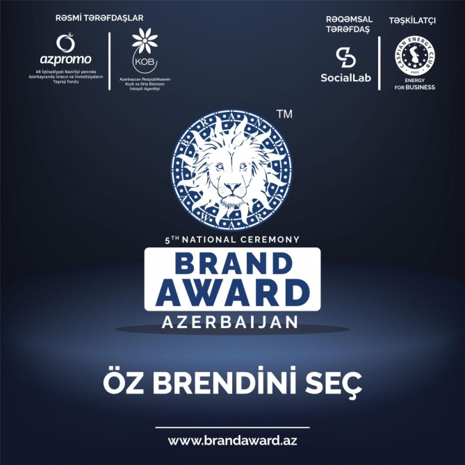 Beşinci “Brand Award Azerbaijan” milli müsabiqəsinə başlanılıb