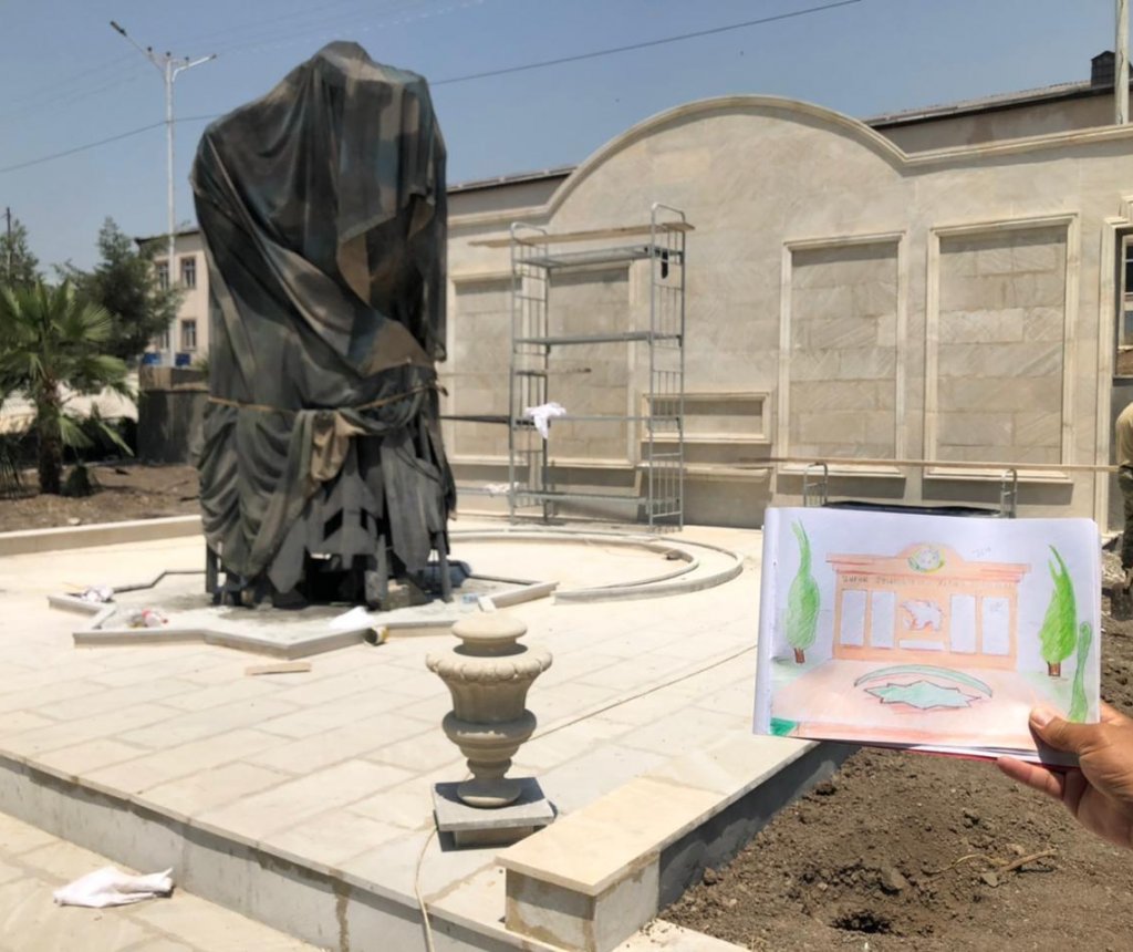 Hadrutda “Dəmir yumruq” abidəsi ucaldıldı - Fotolar