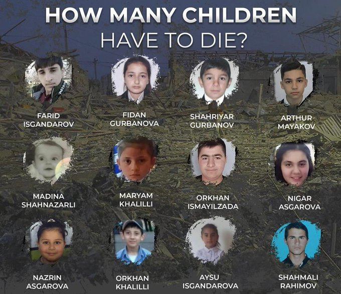 Azərbaycan XİN: 2020-ci ildə erməni terroru zamanı 12 uşaq həlak olub