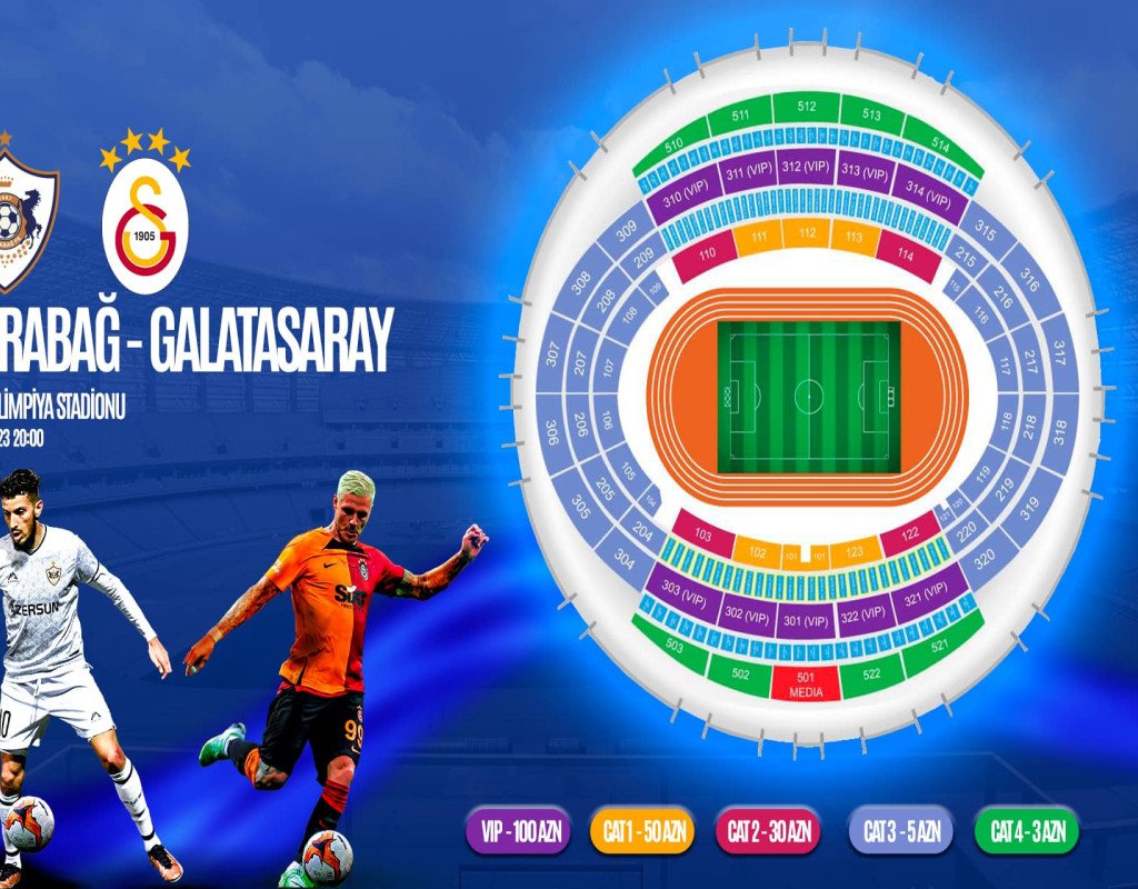 “Qarabağ” – “Qalatasaray” oyununa biletlərin qiyməti açıqlanıb