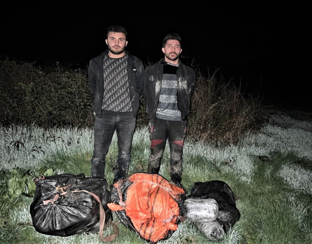 İrandan Azərbaycana 41 kq narkotik keçirmək istəyən 2 nəfər tutulub
