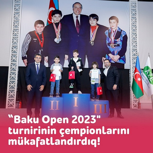 “Nar”ın tərəfdaşlıq etdiyi Baku Open 2023 Şahmat turnirinin qalibləri bəlli oldu