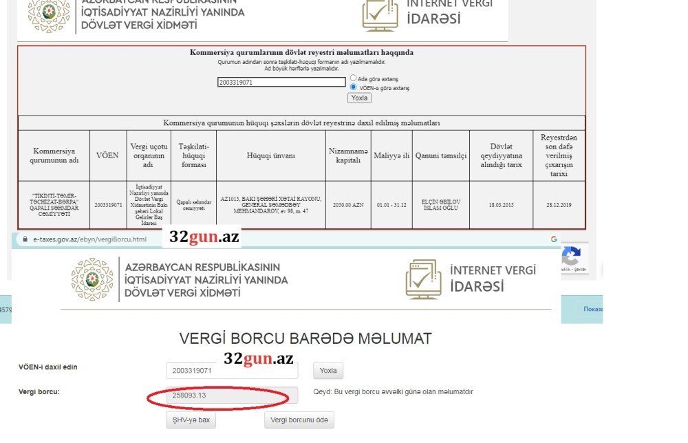 13 milyon AZN-lik müqavilə bağladığı QSC-nin vergi borcu üzə çıxdı - FOTOFAKT