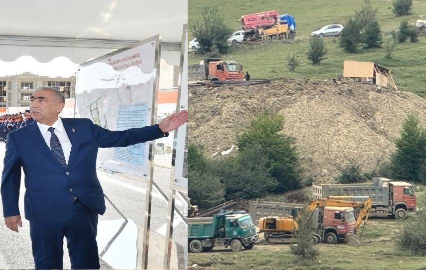 Saleh Məmmədovun razılığı ilə AAYDA-nin texnikası istirahət mərkəzinin tikintisinə cəlb olunub?-Video