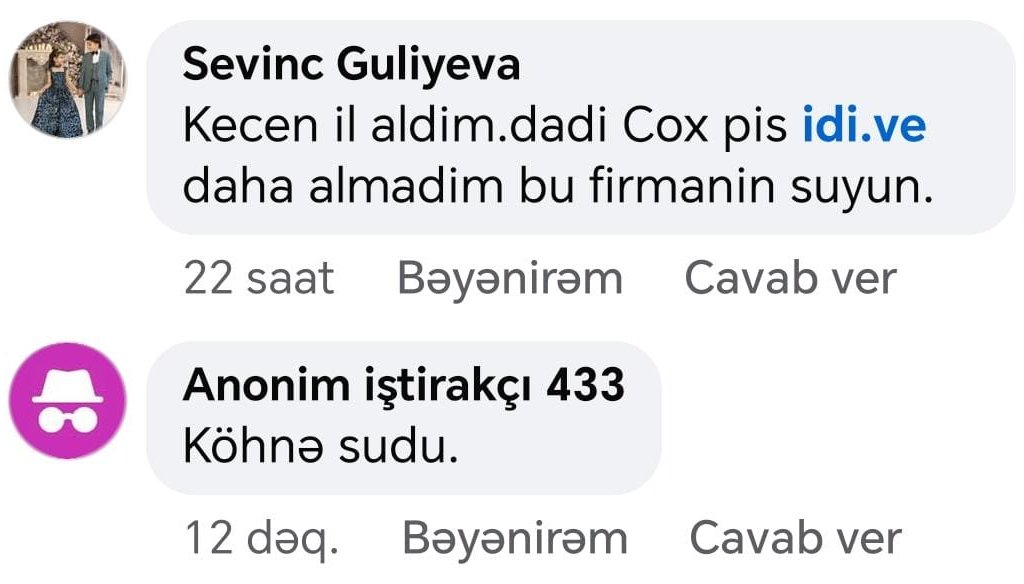 “Slavyanka”dan şikayət: Sudan qoxu gəlir,qabları təmizlənmir…-Fotofakt