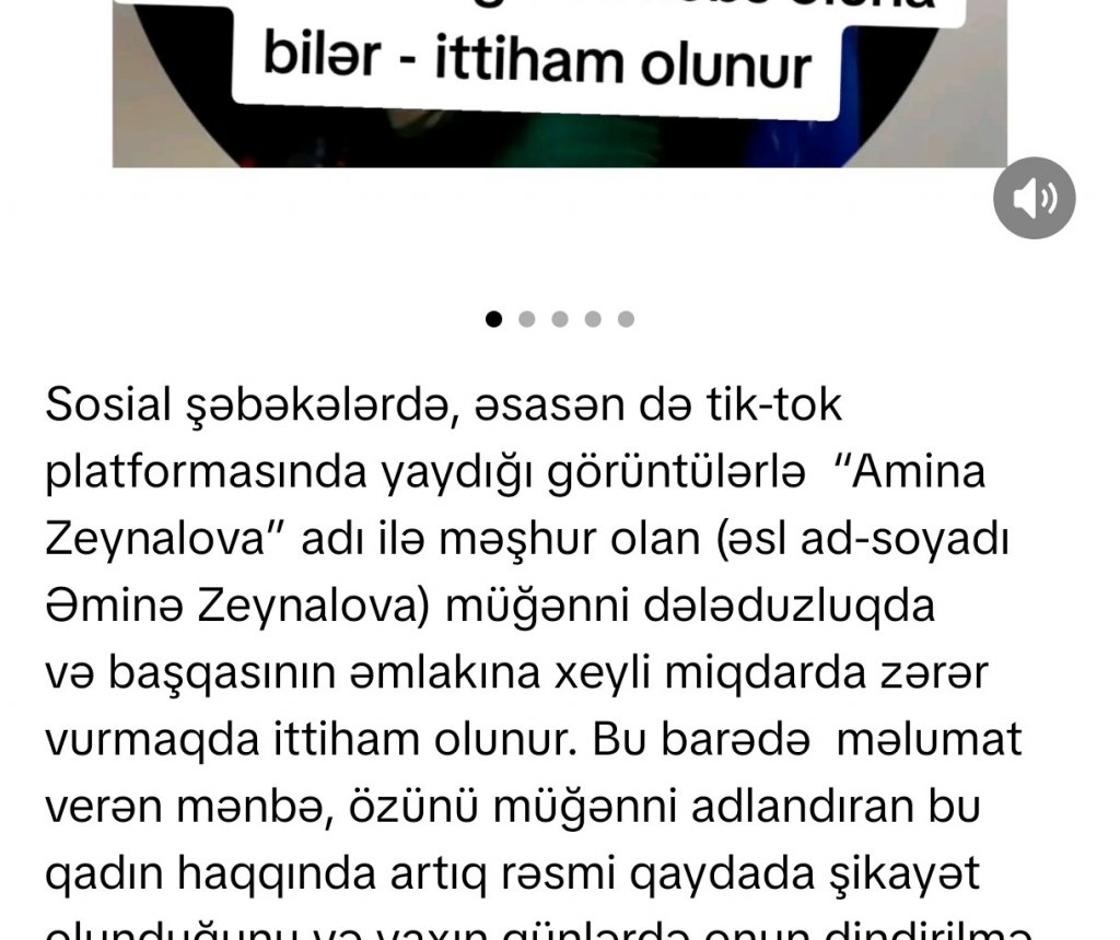 "Tiktok"da "müğənni" olan Əminə Zeynalova həbs oluna bilər/ Şikayətlər var + İDDİA