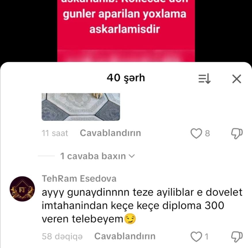 Qazax Dövlət Sosial-İqtisadi Kollecində yarım milyonluq yeyinti iddiası – Sosial şəbəkələrdə etiraz dalğası böyüyür