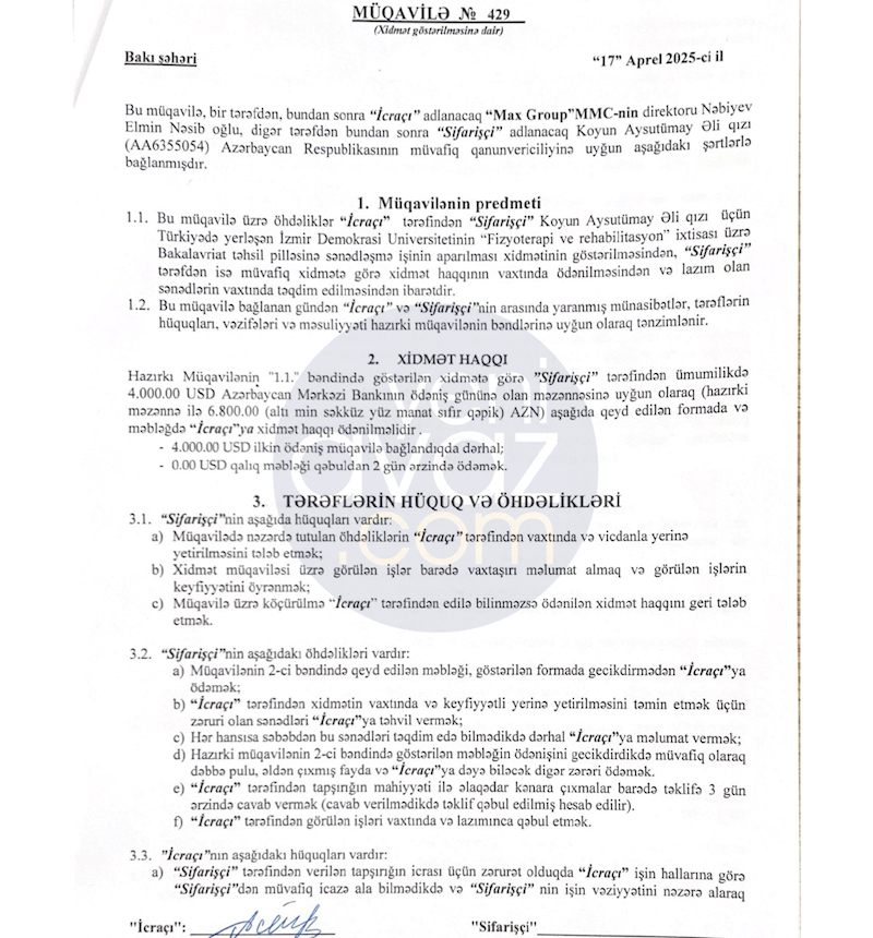 “Max Group” xaricdə təhsil adı ilə vətəndaşları aldadır?-Video